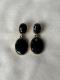Oorbellen goud/zwart