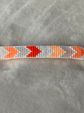 Armband wit/oranje