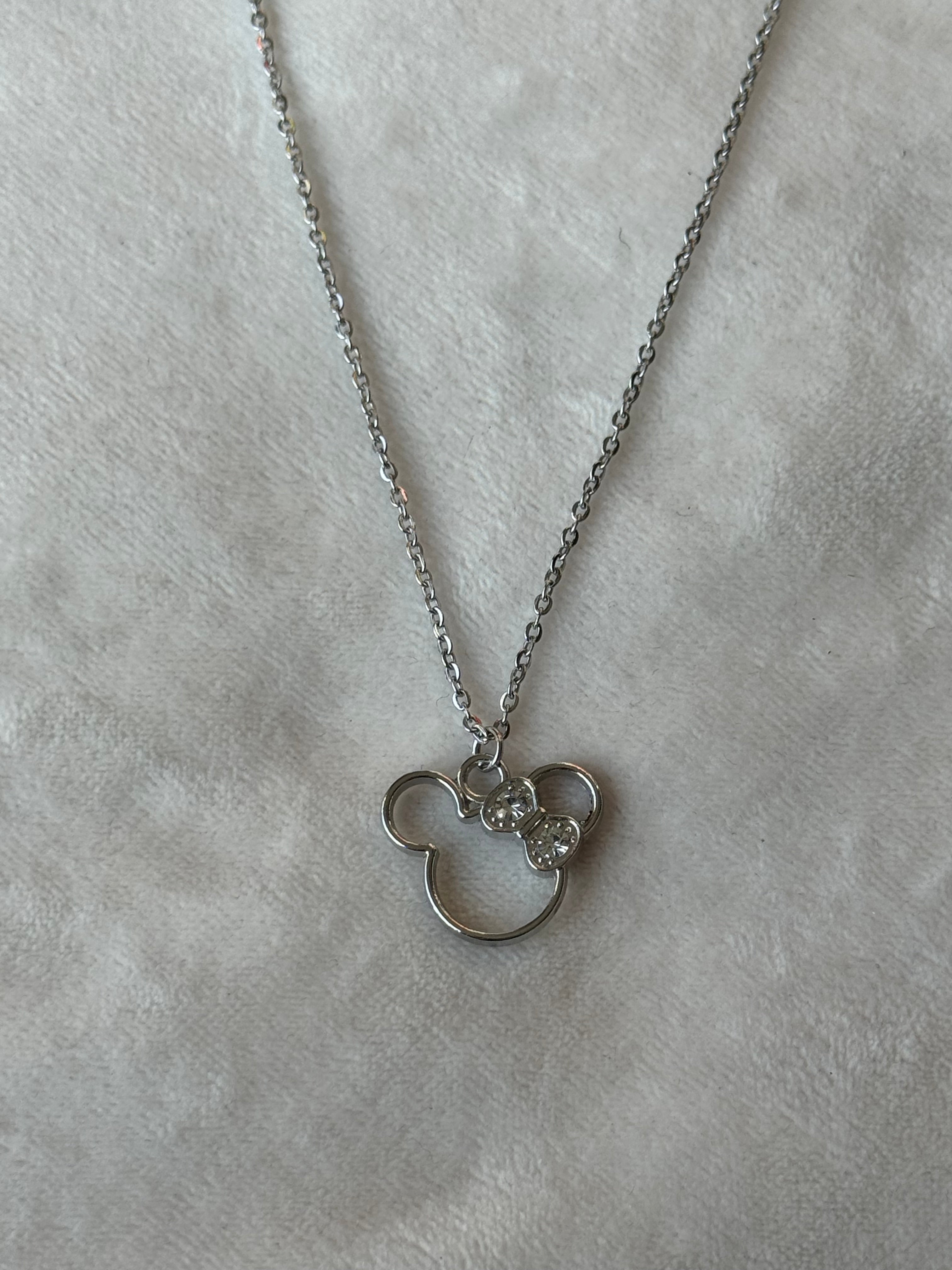 Ketting zilver Minnie mouse