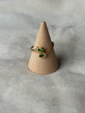 Ring goud/groen