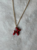 Ketting goud/rood