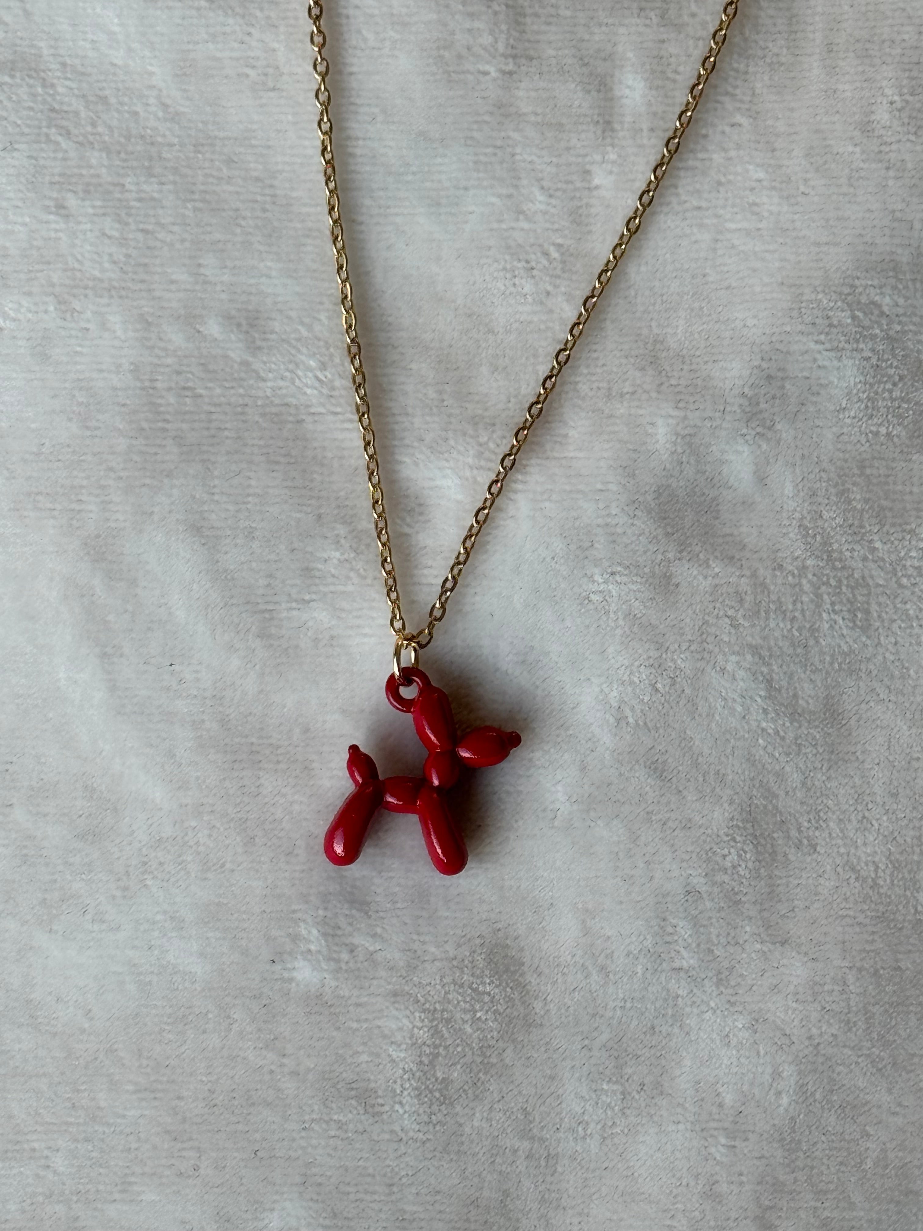 Ketting goud/rood