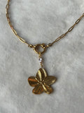 Ketting goud bloem