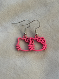 Oorbellen roze