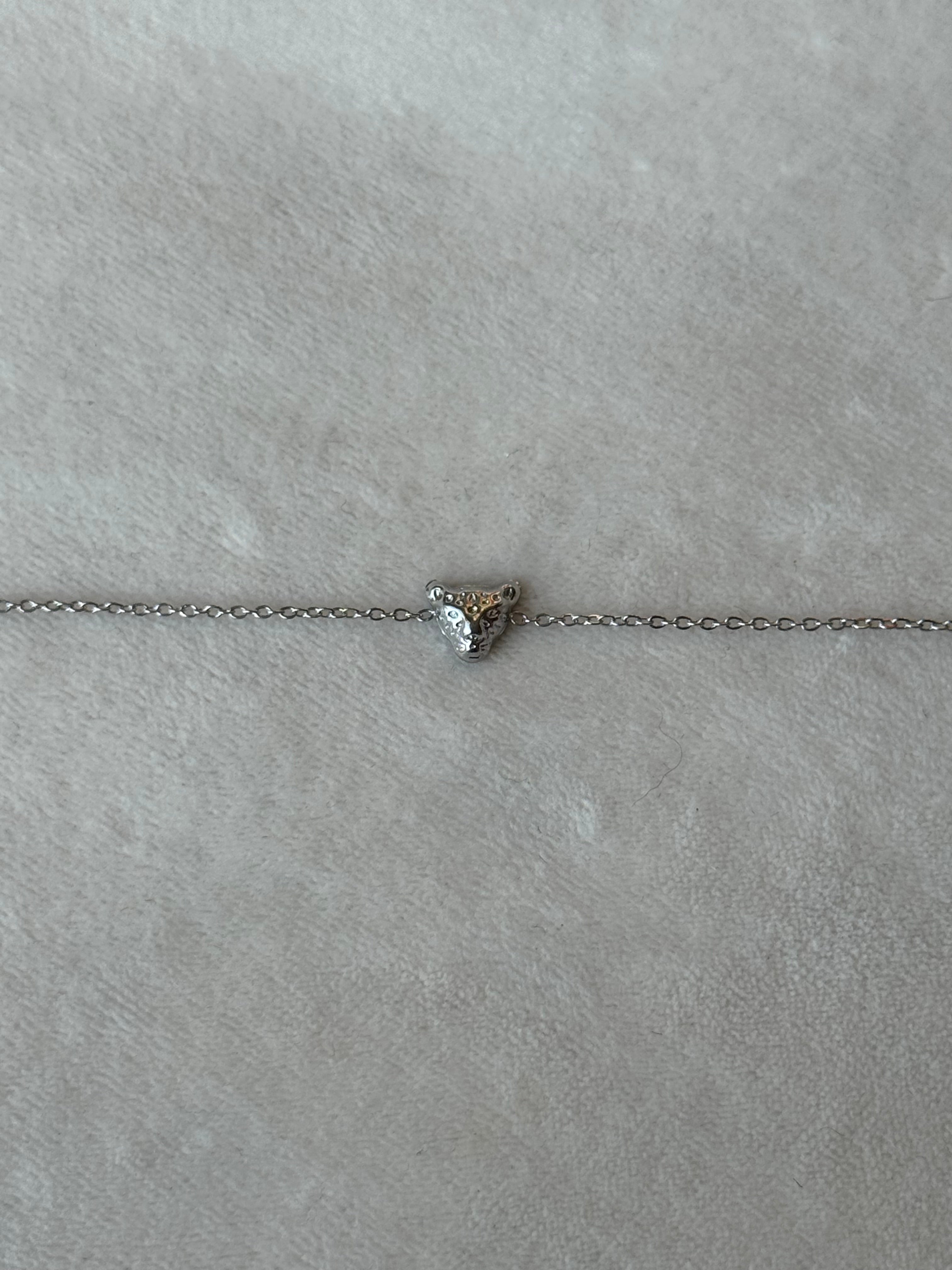 Armband zilver panter