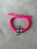 Armband roze/zilver