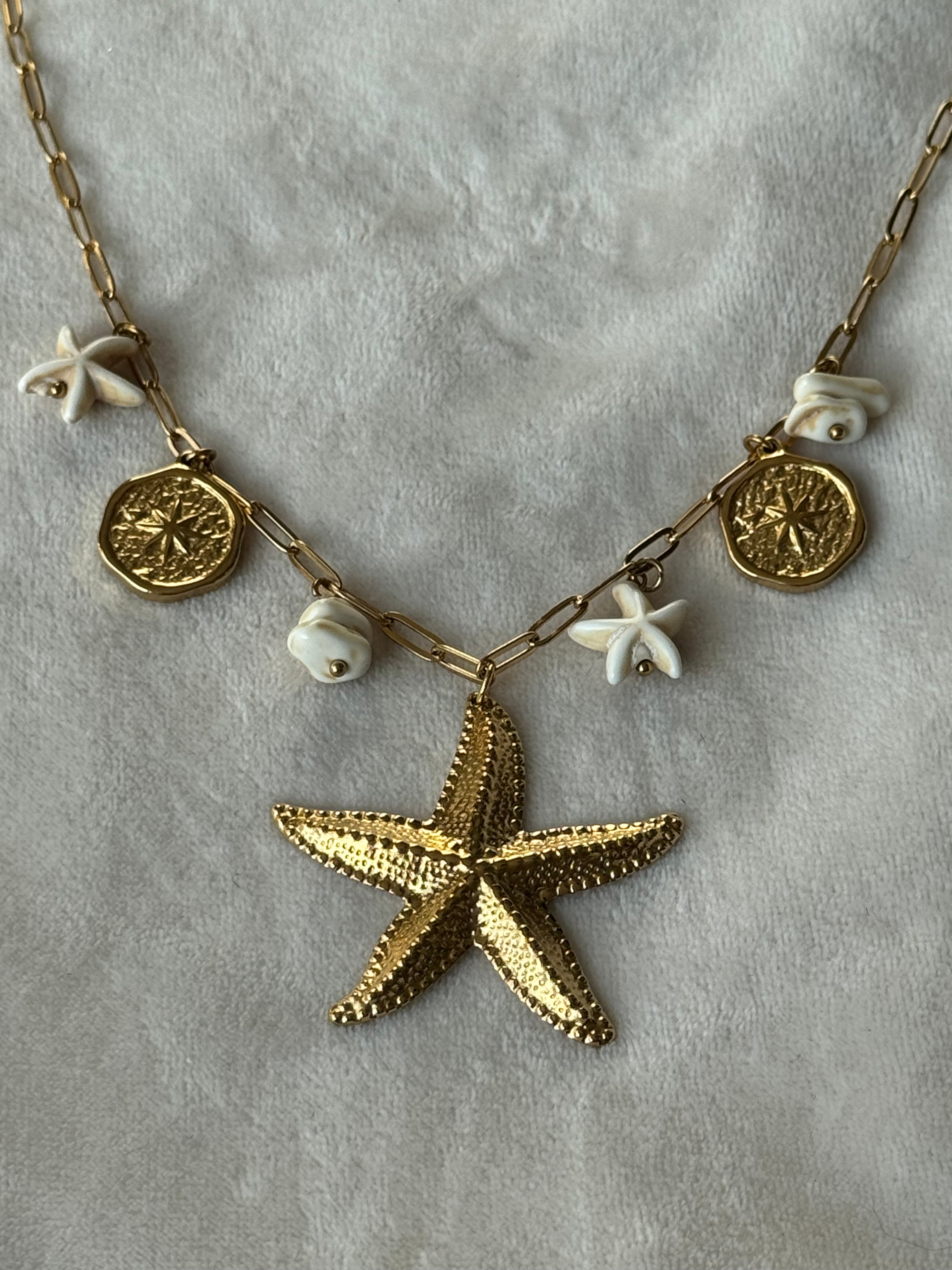 Ketting goud zeester