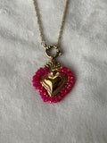 Ketting goud/roze