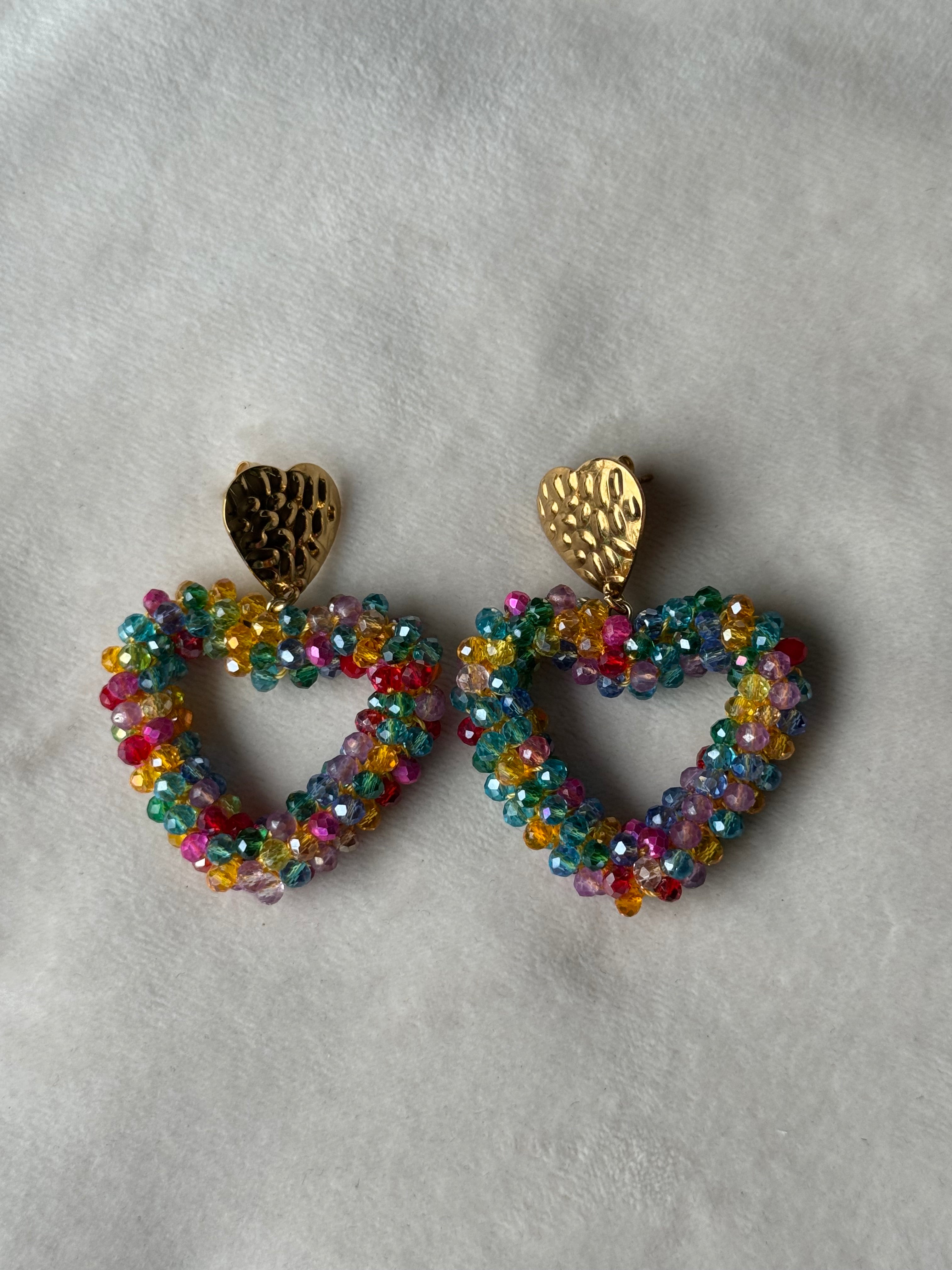 Oorbellen goud harten