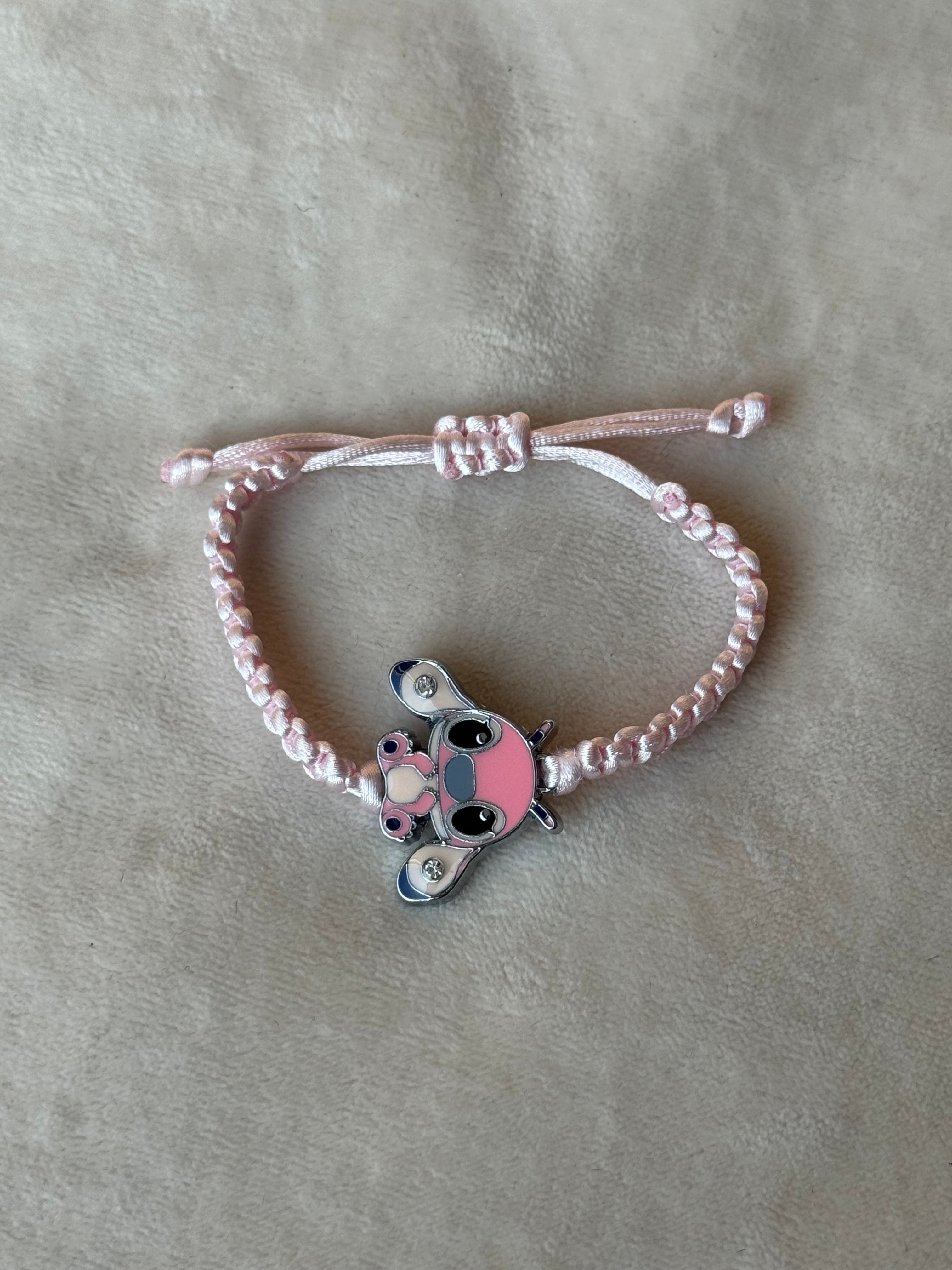 Armband roze/zilver