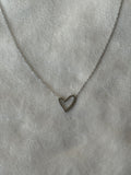 Ketting zilver hartje