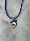 Ketting goud/blauw