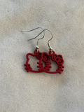 Oorbellen rood
