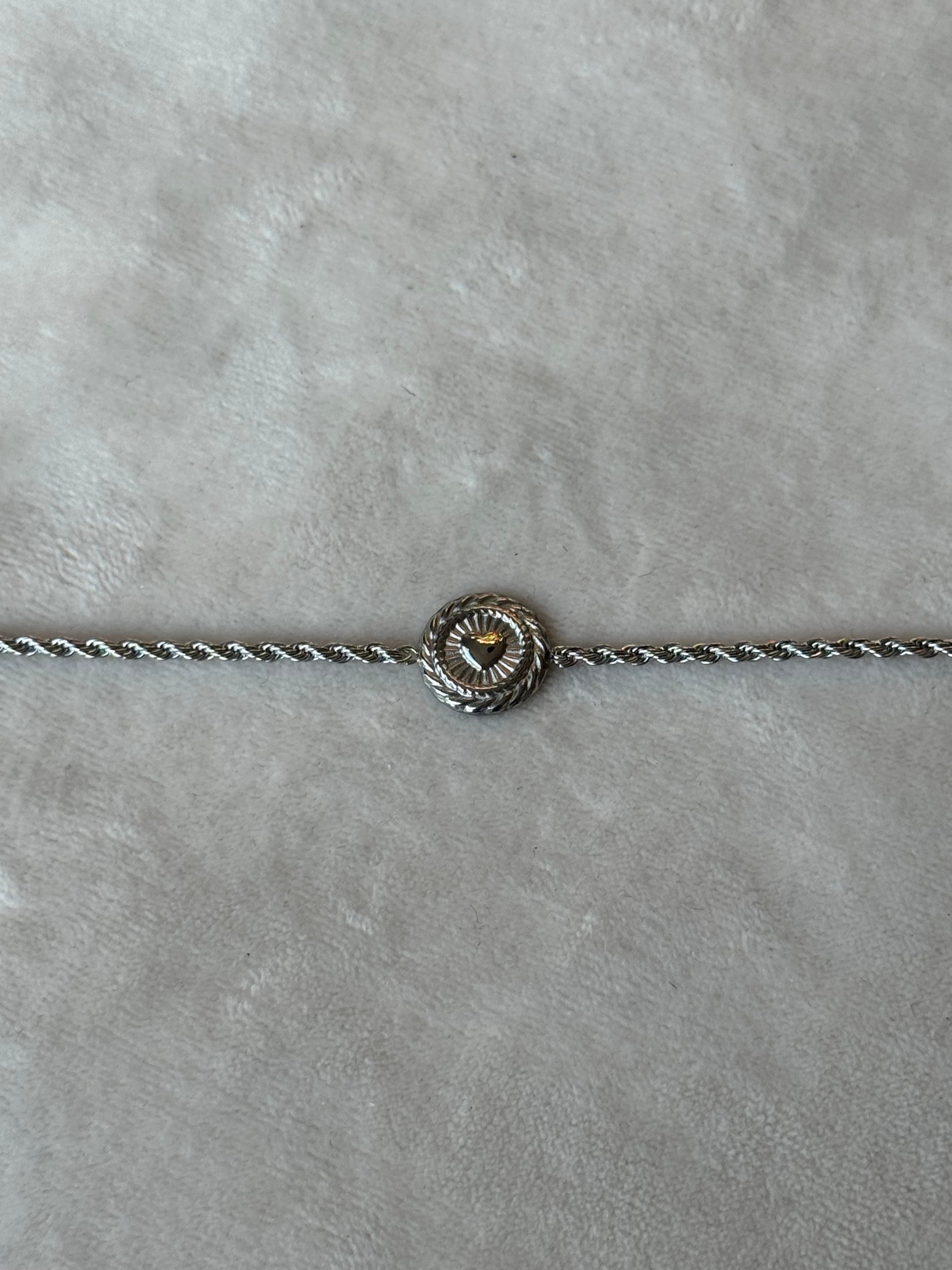 Armband zilver hartje