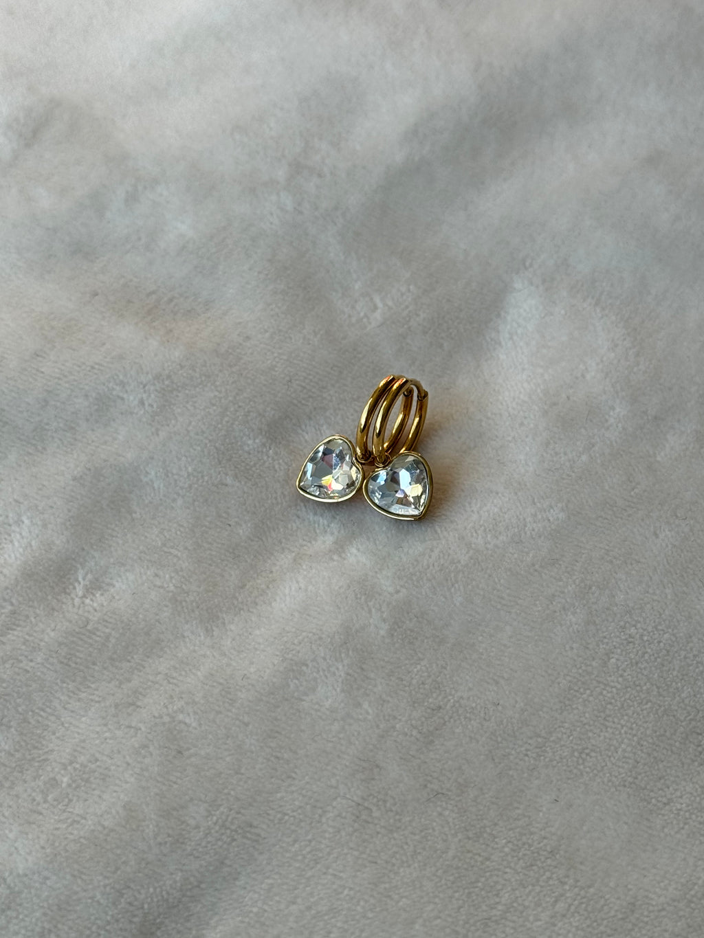 Oorbellen goud/hartjes