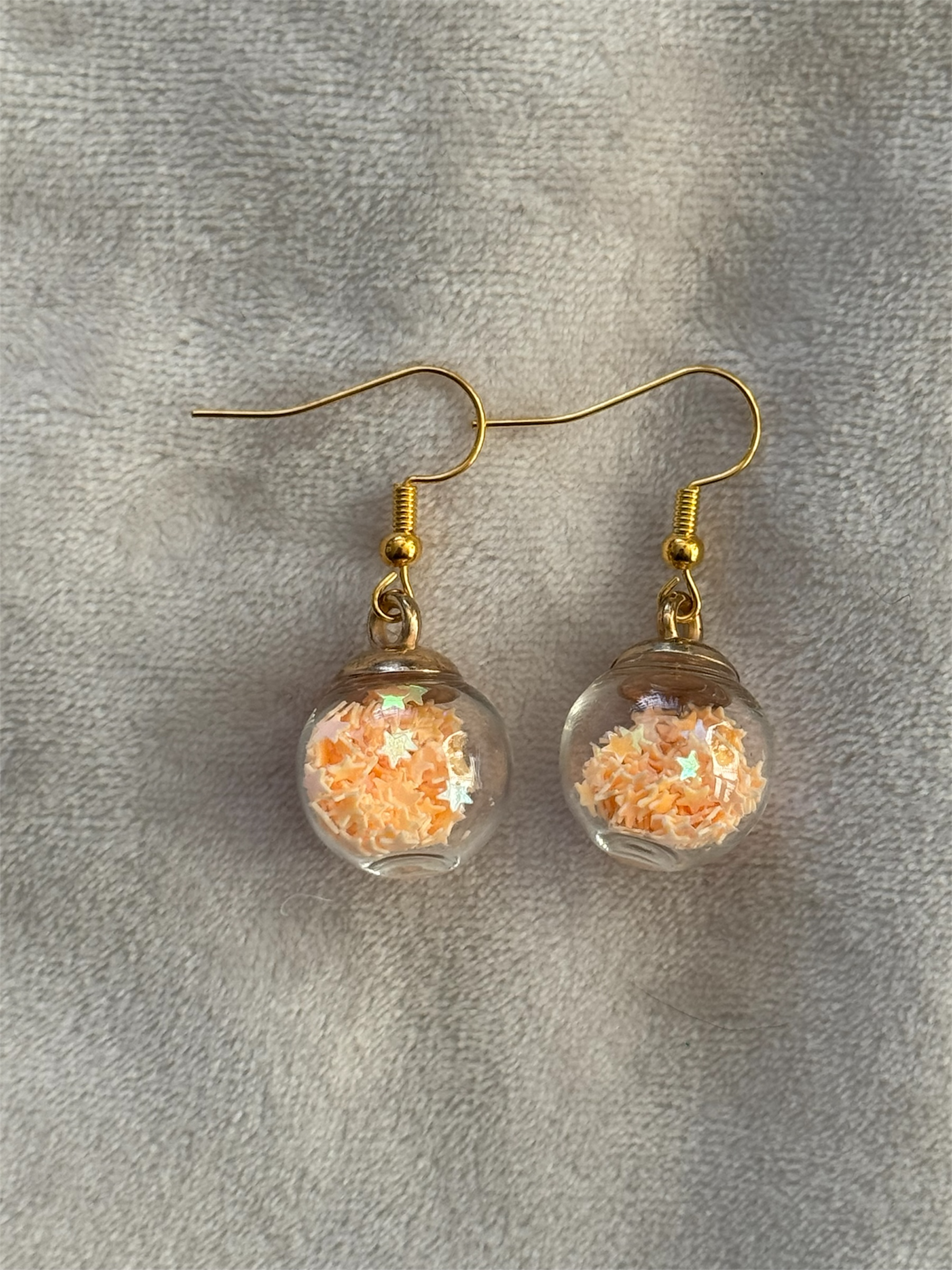 Oorbellen goud/oranje