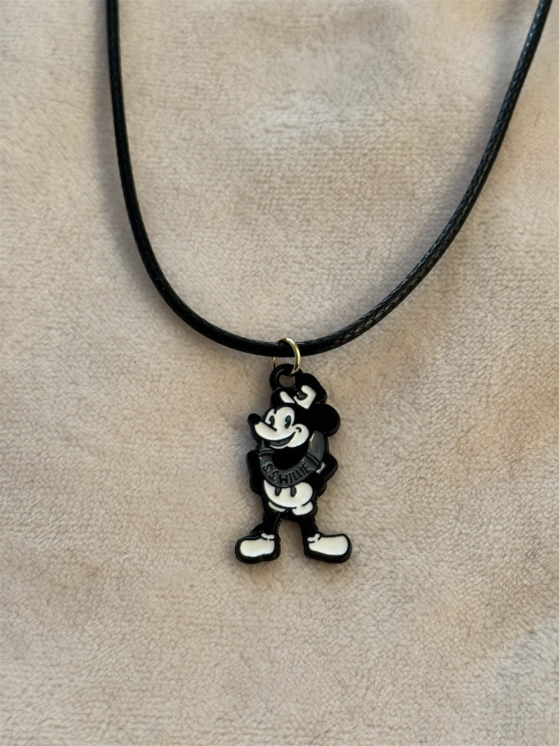 Ketting zwart/wit