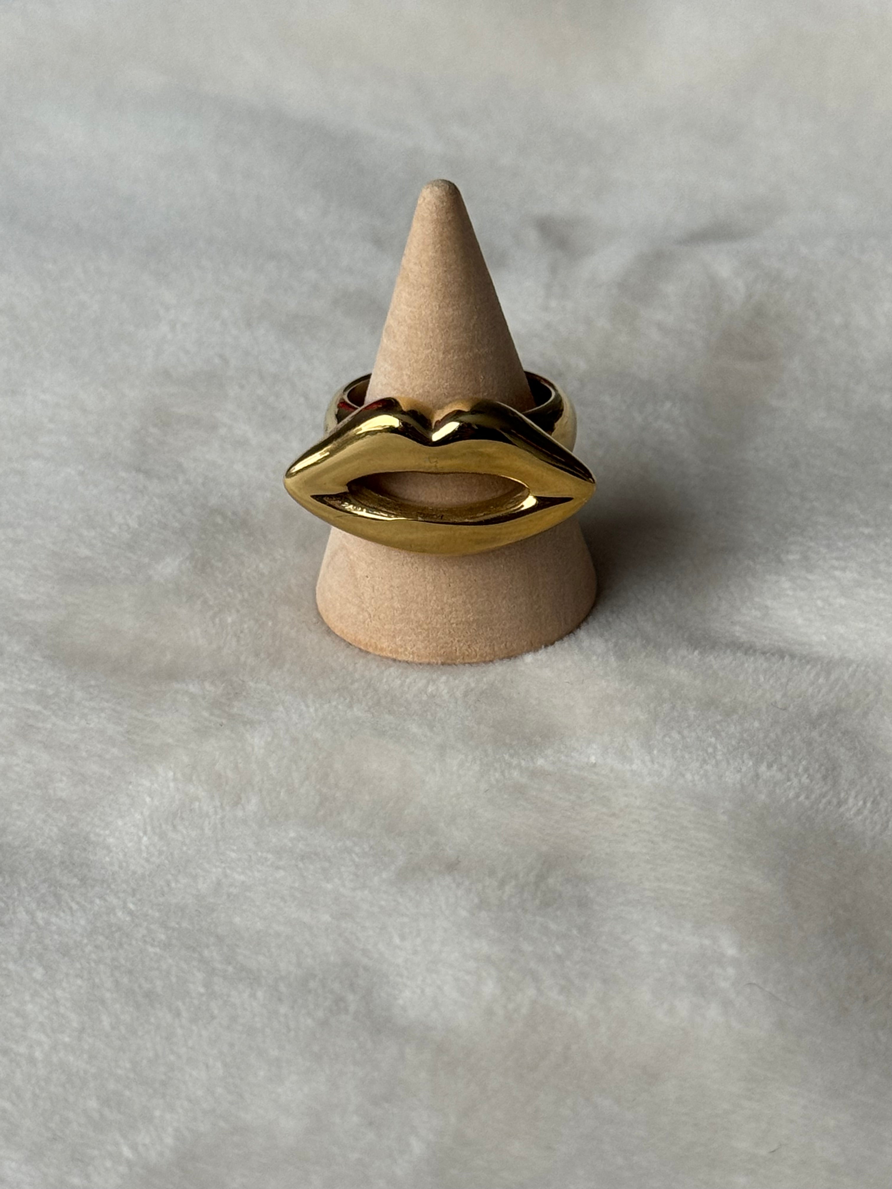 Ring goud lippen