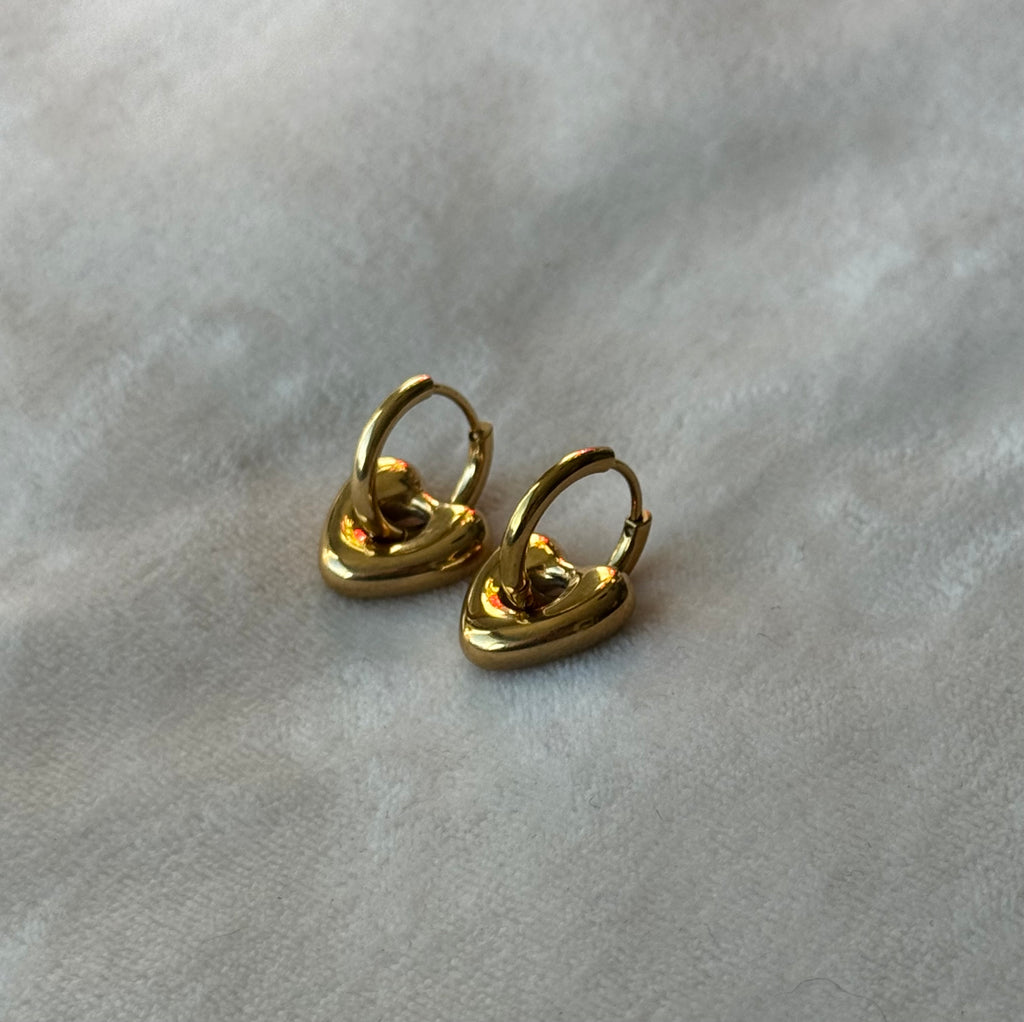 Oorbellen goud hartjes