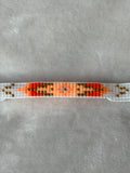Armband wit/oranje