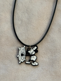 Ketting zwart/wit