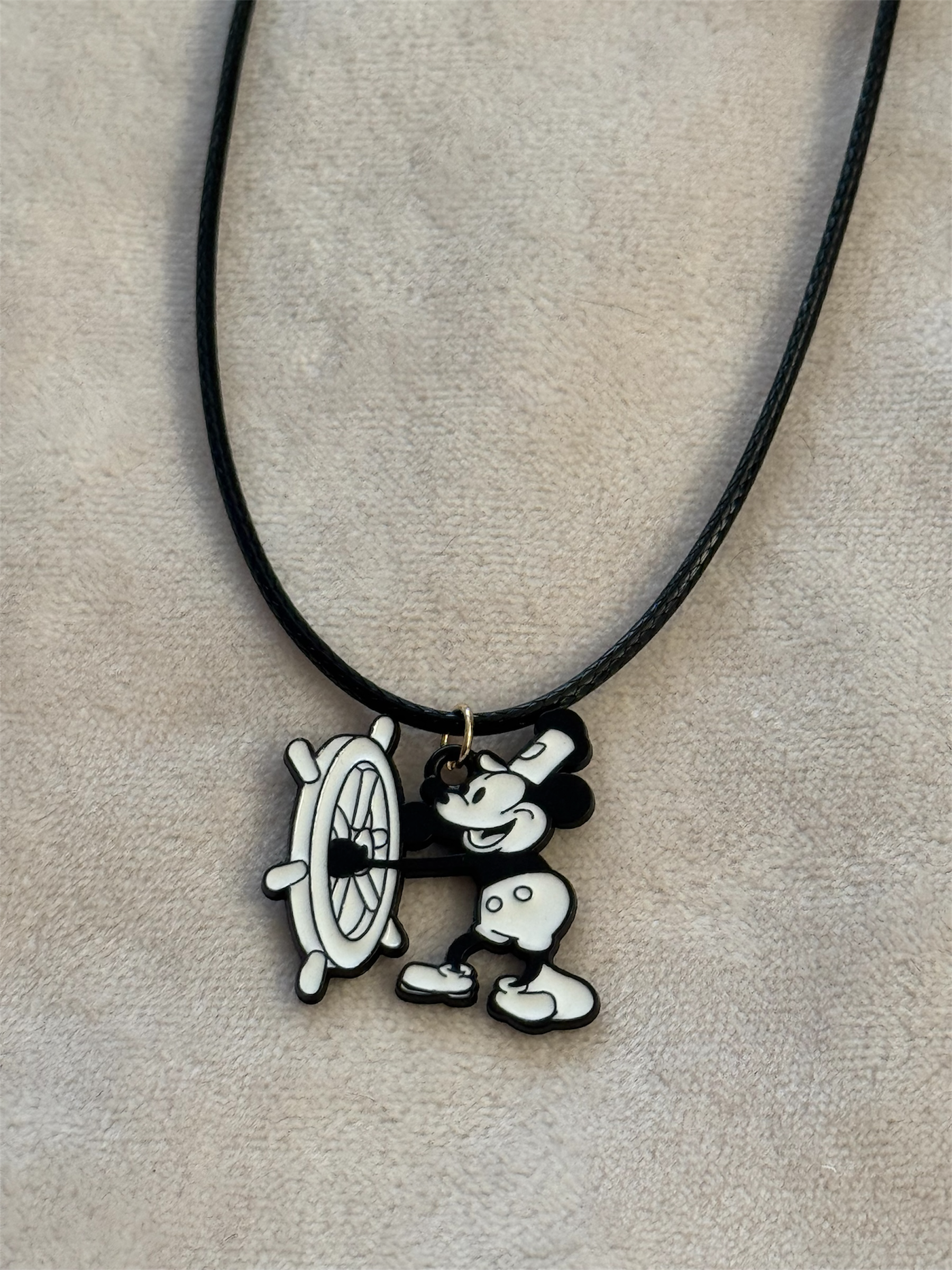 Ketting zwart/wit