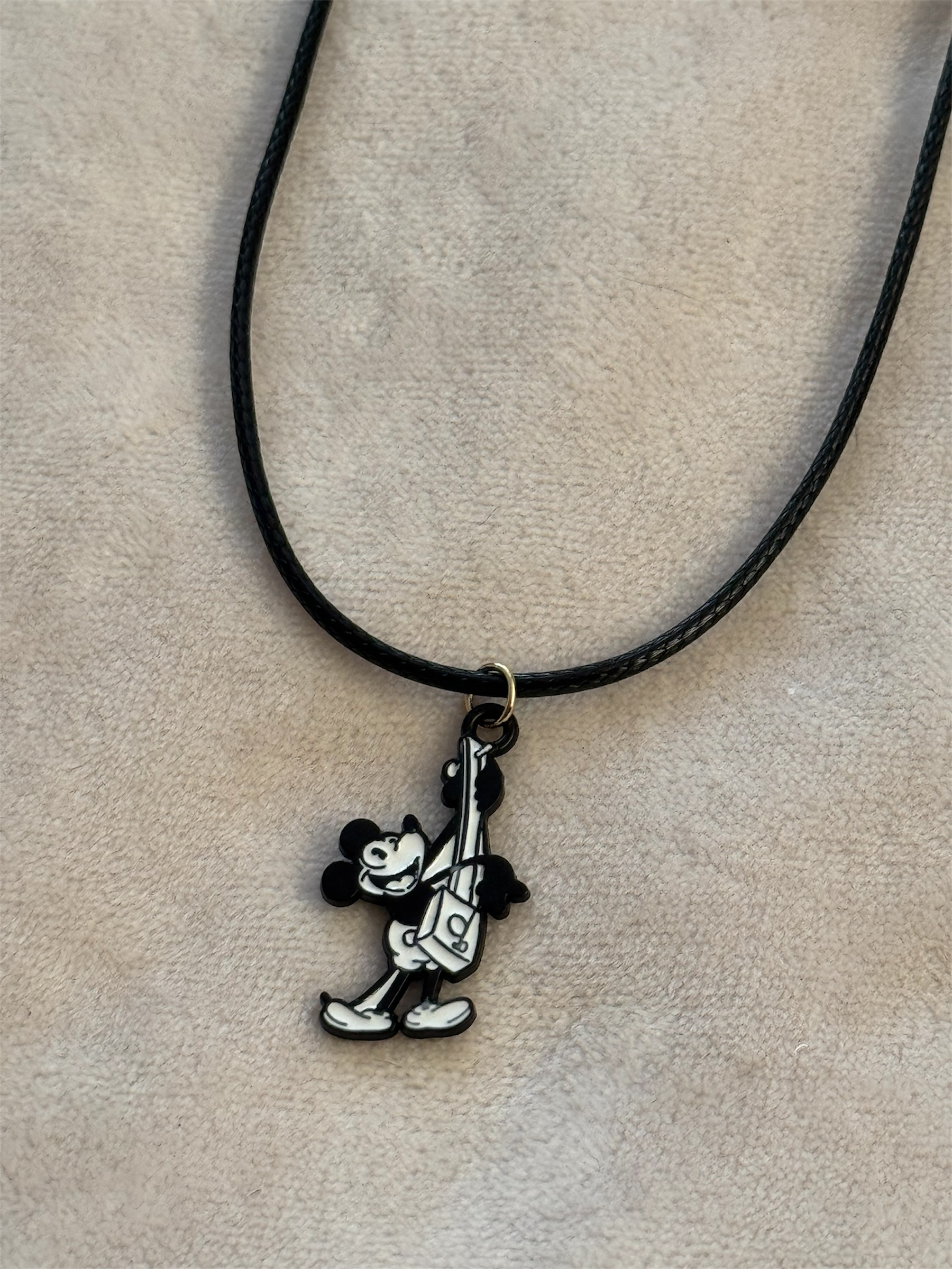 Ketting zwart/wit