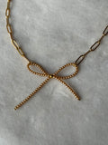 Ketting goud strik