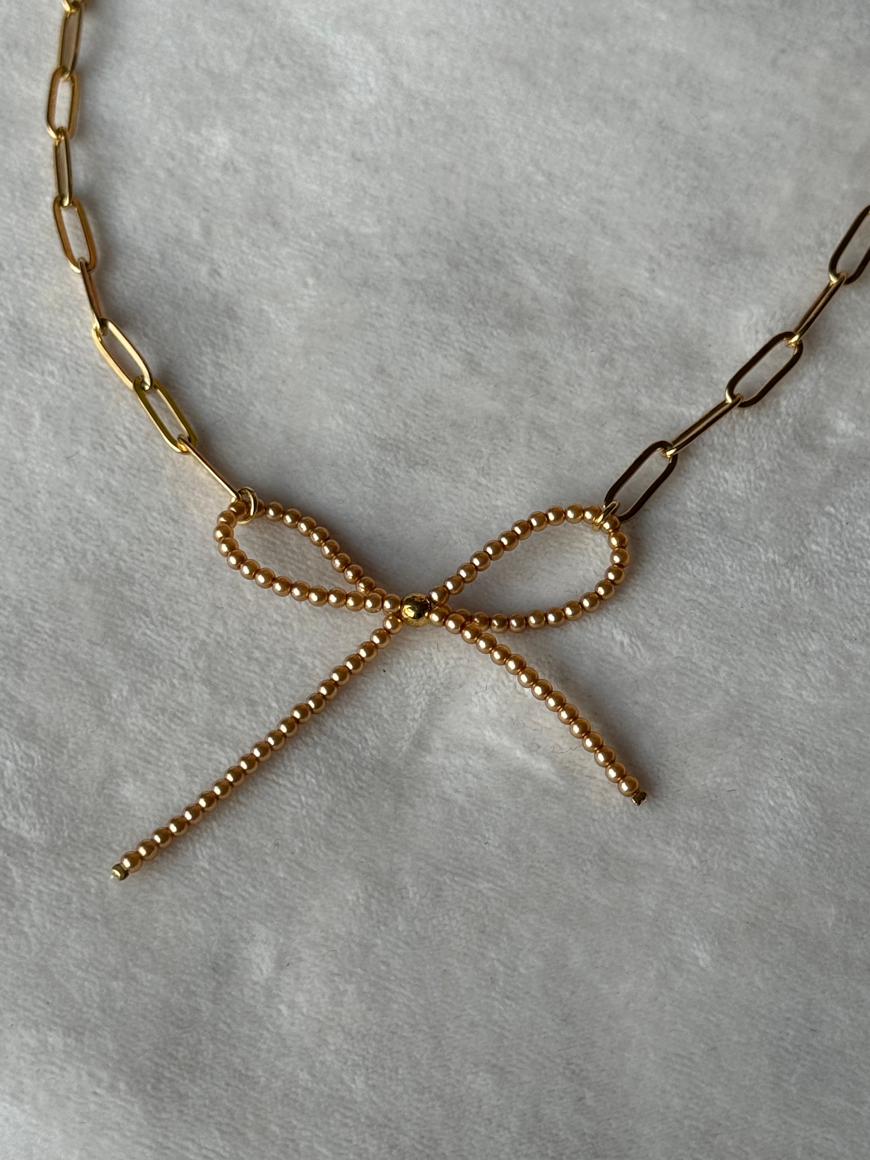 Ketting goud strik