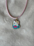 Ketting goud/roze