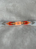 Armband wit/oranje