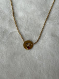 Ketting goud/rood love